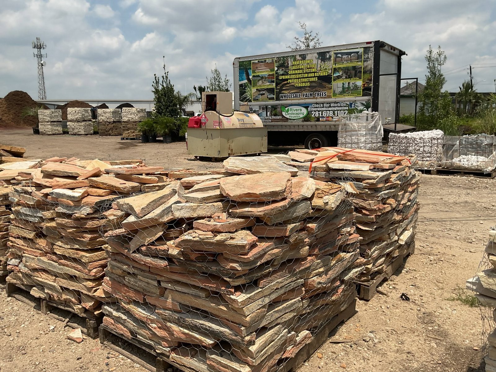 Stacks of natural landscape stone